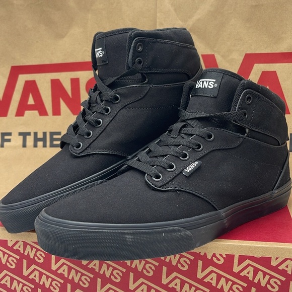 Vans Men’s Black High-Top Sneakers Atwood Hi (Canvas) Black/Black
VN0A… - Picture 9 of 16